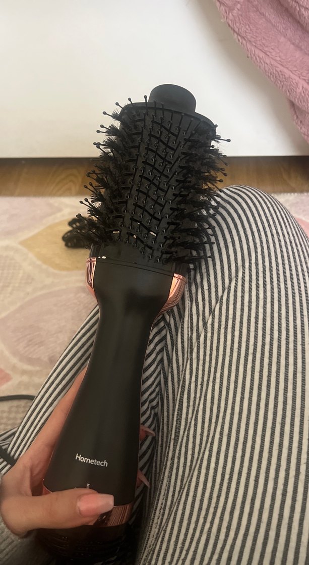Hometech Siyah Saç Şekillendirici Fırça - Görsel 2