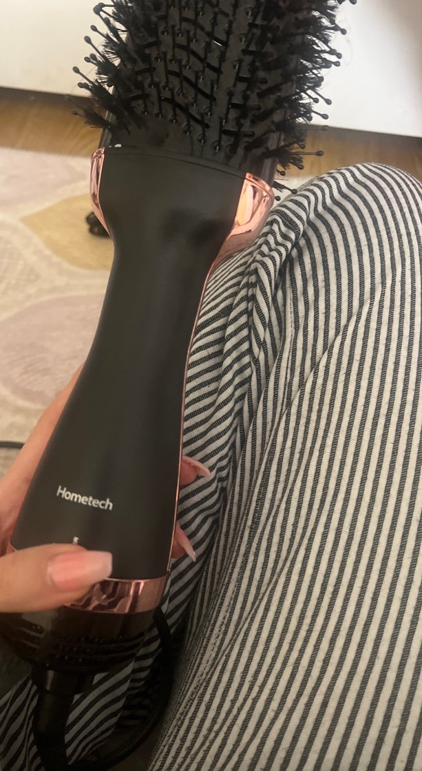 Hometech Siyah Saç Şekillendirici Fırça - Görsel 3