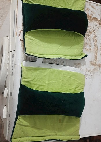 Parlak Yeşil Düz Yastık ve Kılıf Seti - Görsel 2