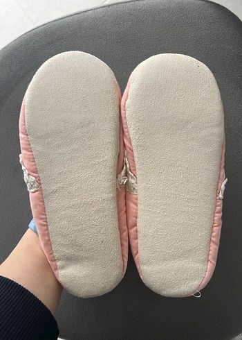 Dantel Detaylı Pembe Kadın Ev Terliği - Görsel 2