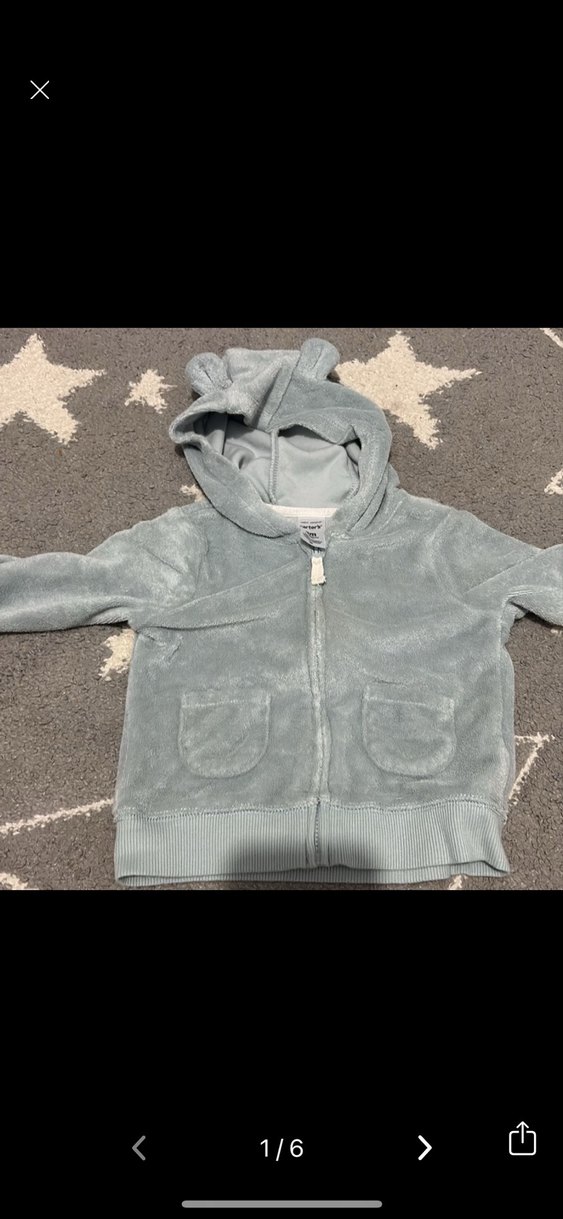 Gri Peluş Bebek Tulumu Kapüşonlu - Görsel 3