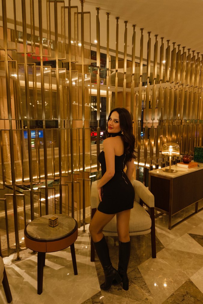 Siyah Straplez Mini Elbise - Görsel 3