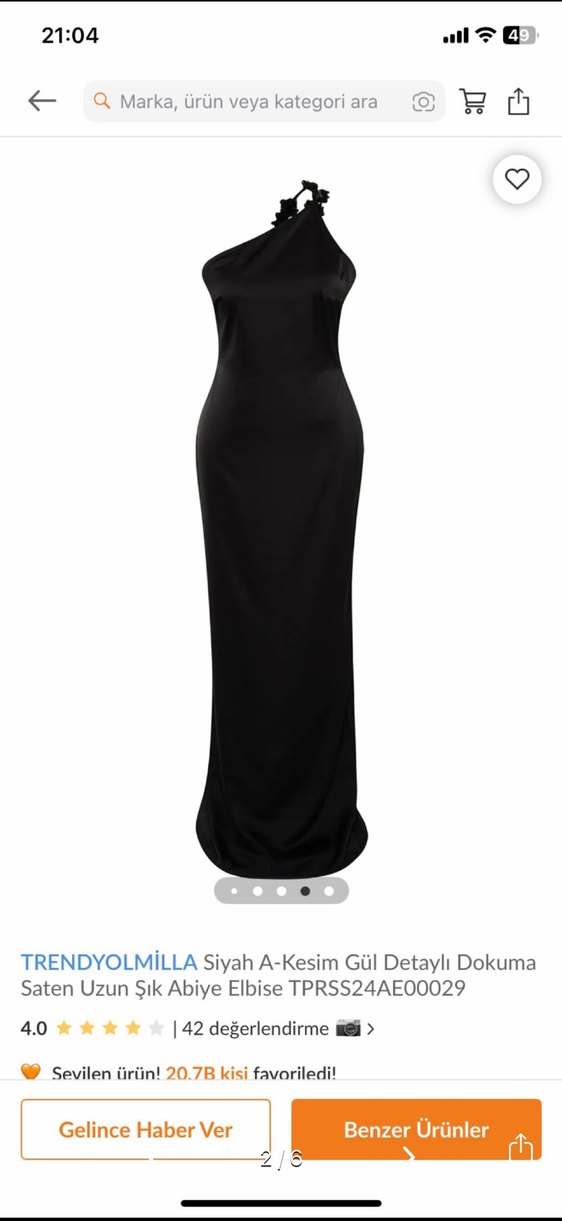 siyah abiye - Görsel 3