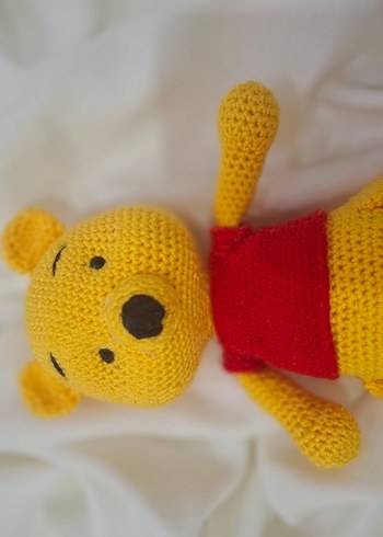 Renkli Örgü Ayıcık Peluş Oyuncak - Görsel 3