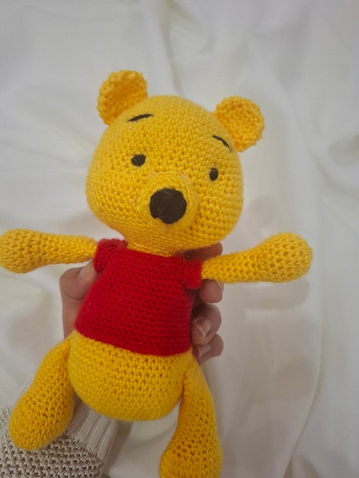 Renkli Örgü Ayıcık Peluş Oyuncak - Görsel 5