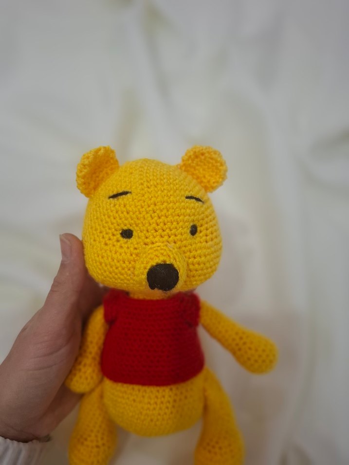 Renkli Örgü Ayıcık Peluş Oyuncak - Görsel 4