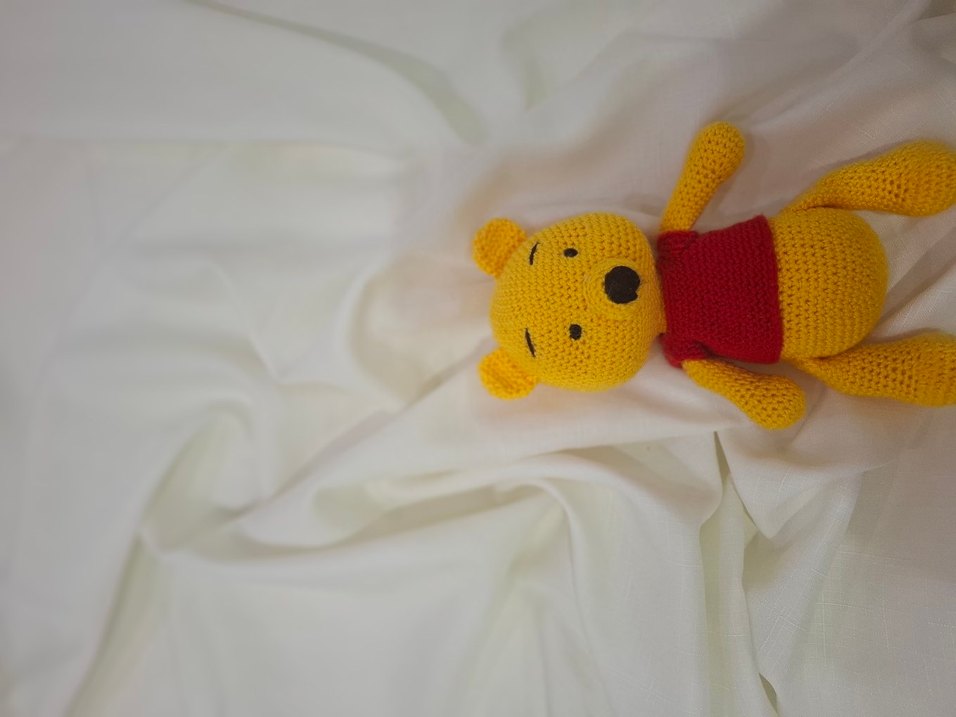 Renkli Örgü Ayıcık Peluş Oyuncak - Görsel 2