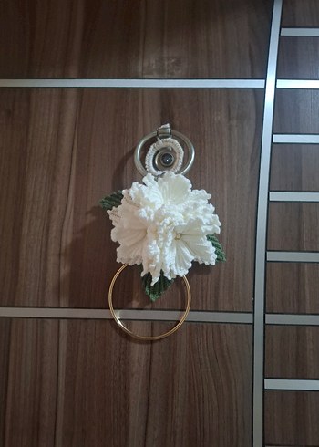 Beyaz Çiçekli kapı süsü modeli.. - Görsel 8