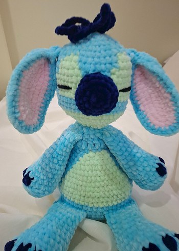 Renkli Mavi Peluş Oyuncak Stitch - Görsel 2