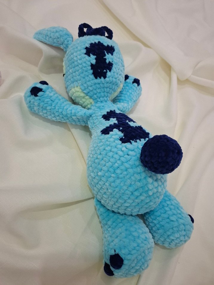 Renkli Mavi Peluş Oyuncak Stitch - Görsel 4