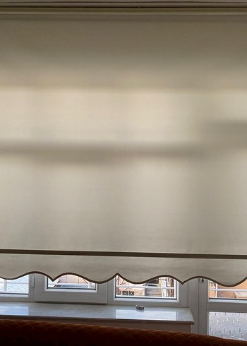 Bej Modern Klasik Düz Stor Perde - Görsel 2