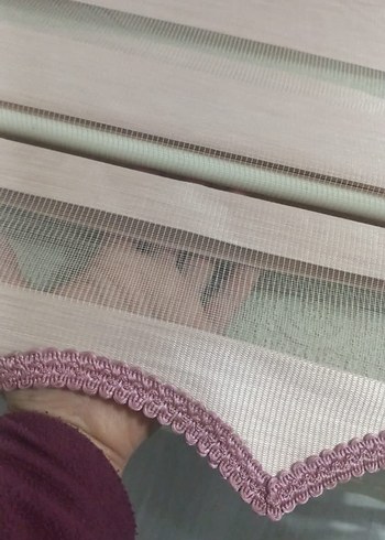 Bej Çizgili Pudra Zebra Perde - Görsel 4