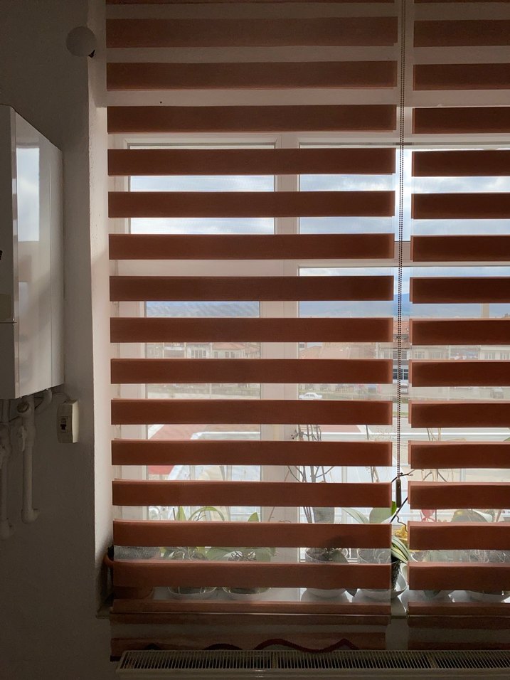 Bej Çizgili Pudra Zebra Perde - Görsel 2