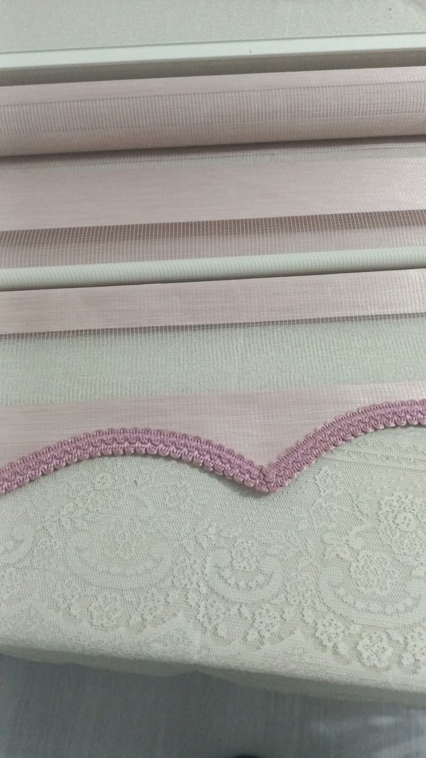 Bej Çizgili Pudra Zebra Perde - Görsel 3