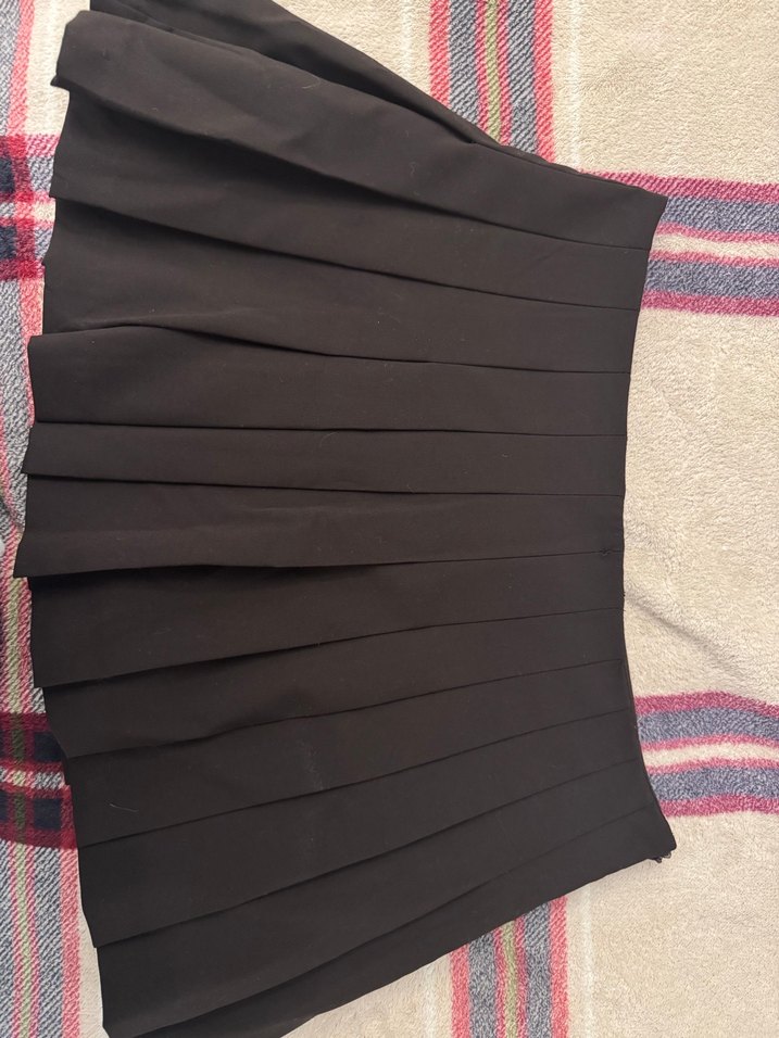 Pilili mini şort etek-Zara - Görsel 2