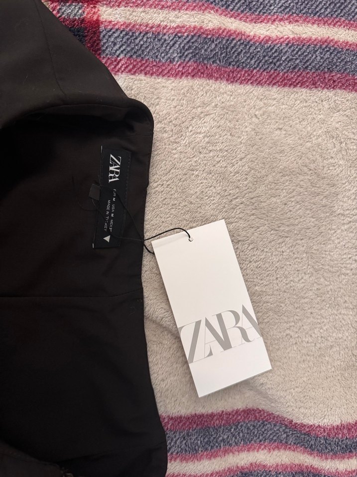 Pilili mini şort etek-Zara - Görsel 4