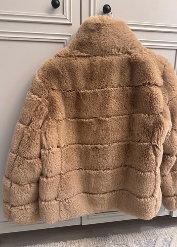 Bej peluş suni kürk-pierre cardin - Görsel 4