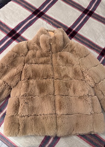 Bej peluş suni kürk-pierre cardin - Görsel 2