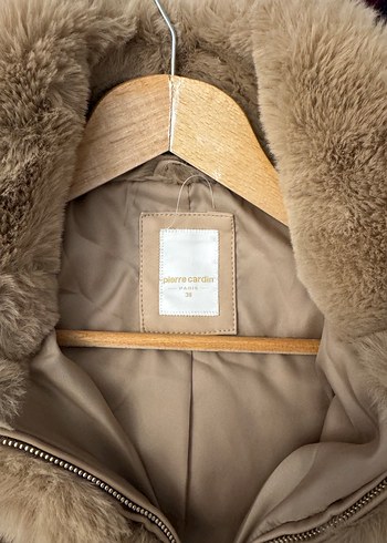 Bej peluş suni kürk-pierre cardin - Görsel 6