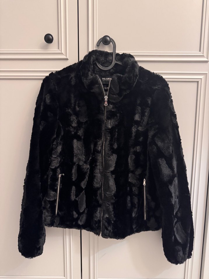 Pull&bear süni peluş kürk - Görsel 4