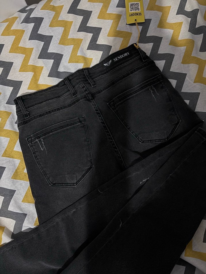 Siyah Kot Pantolon - Görsel 4