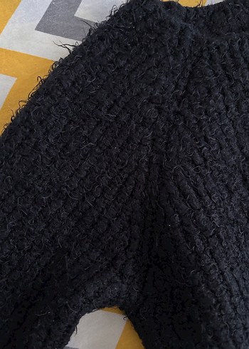 Addax Siyah Kadın Örgü Yün Kazak - Görsel 5