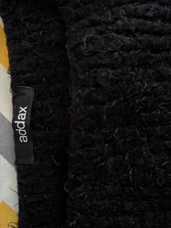 Addax Siyah Kadın Örgü Yün Kazak - Görsel 3