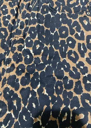 Leopar Desenli Bohem Etek - Görsel 2