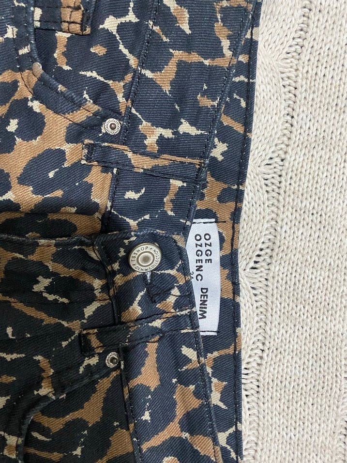 Leopar Desenli Bohem Etek - Görsel 3