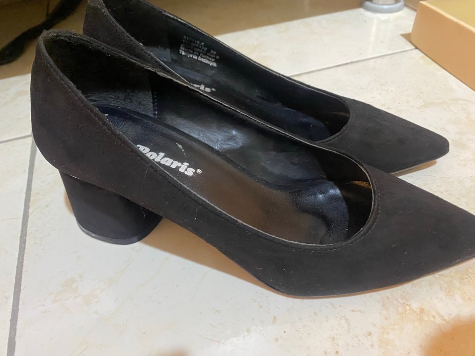 Polaris Siyah Kadın Topuklu Ayakkabı - Görsel 2