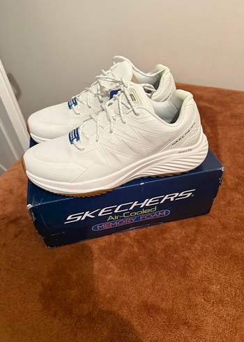 Beyaz Erkek Spor Ayakkabı Velcro Detaylı - Görsel 3