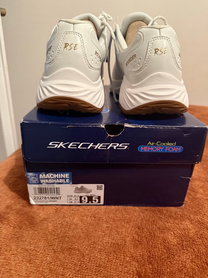 Beyaz Erkek Spor Ayakkabı Velcro Detaylı - Görsel 4