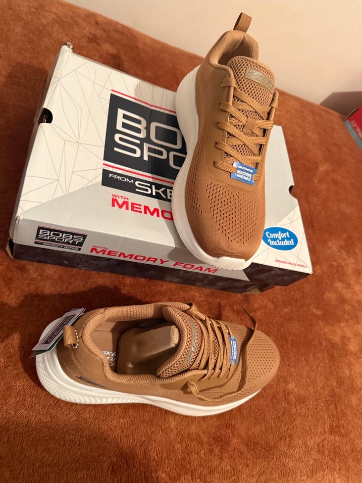 Bobs Sport Kadın Kahverengi Dolgu Topuklu Sneaker - Görsel 4