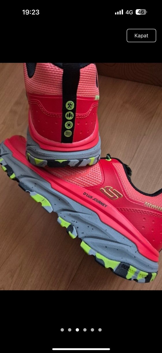 Skechers Outdoor Kırmızı Renkli Bağcıklı Erkek Spor Ayakkabı - Görsel 5