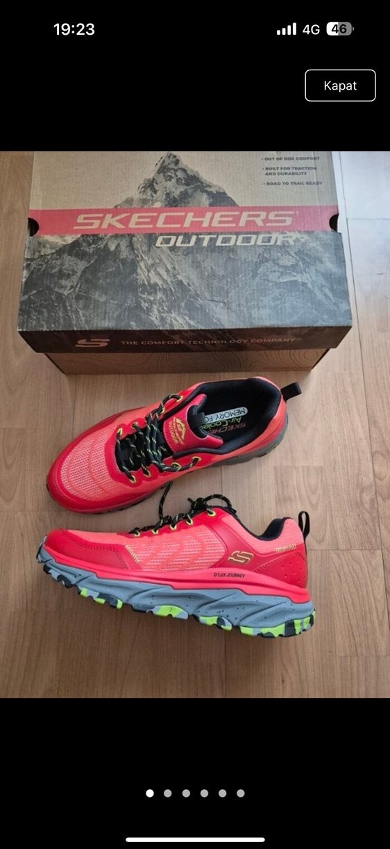 Skechers Outdoor Kırmızı Renkli Bağcıklı Erkek Spor Ayakkabı - Görsel 3