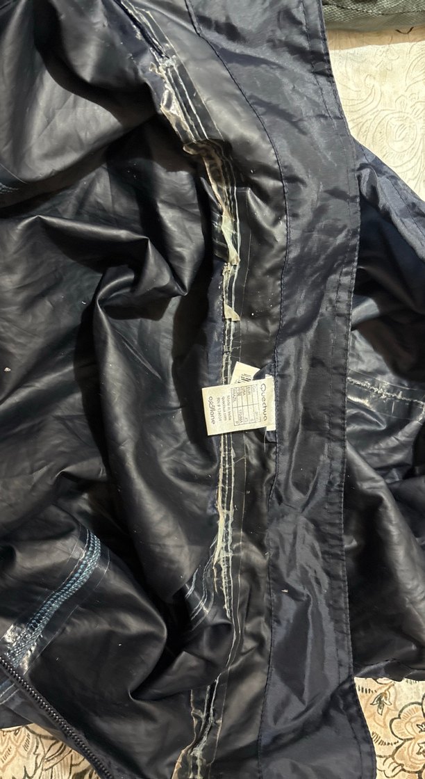 Decathlon Erkek Lacivert Fermuarlı Yağmurluk - Görsel 3