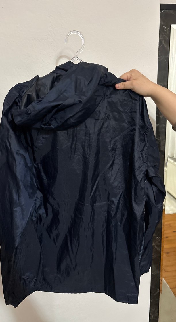 Decathlon Erkek Lacivert Fermuarlı Yağmurluk - Görsel 4