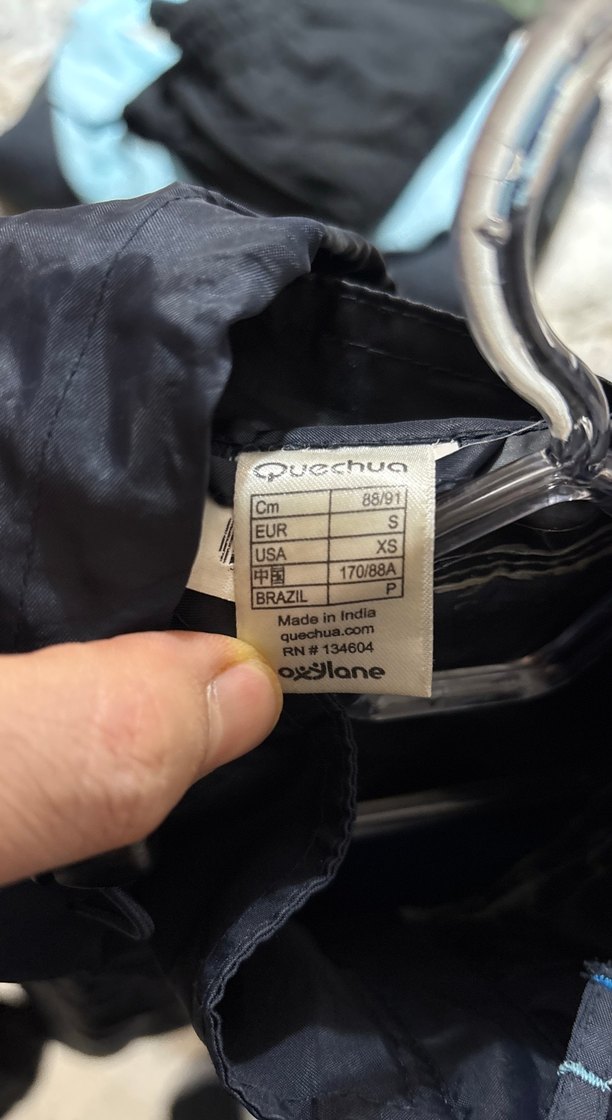 Decathlon Erkek Lacivert Fermuarlı Yağmurluk - Görsel 5