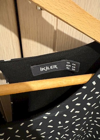 Mini Siyah Desenli  elbıse - Görsel 3