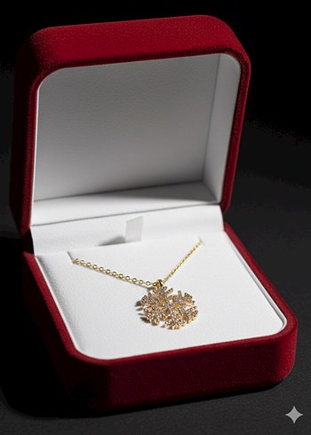 Altın Renkli Mini Zincir Detaylı Kadın Kolye - Görsel 2