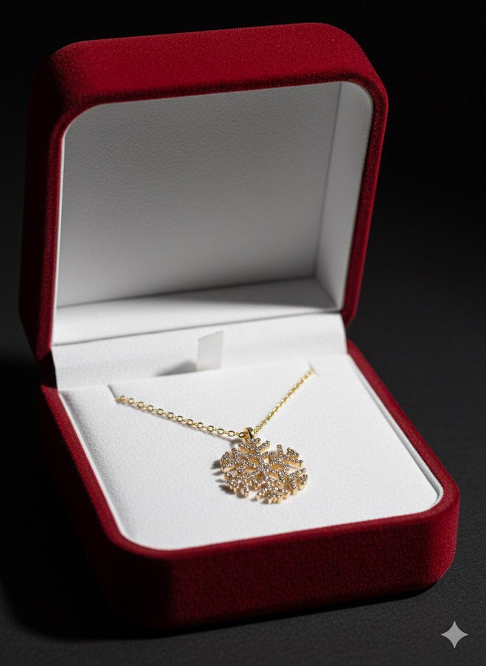 Altın Renkli Mini Zincir Detaylı Kadın Kolye - Görsel 2