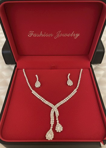 Zirkon taşlı Işıltılı Kadın Takı Seti - Görsel 2