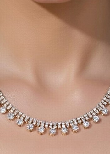 Altın Renkli Parlak Etnik Takı Seti - Görsel 5