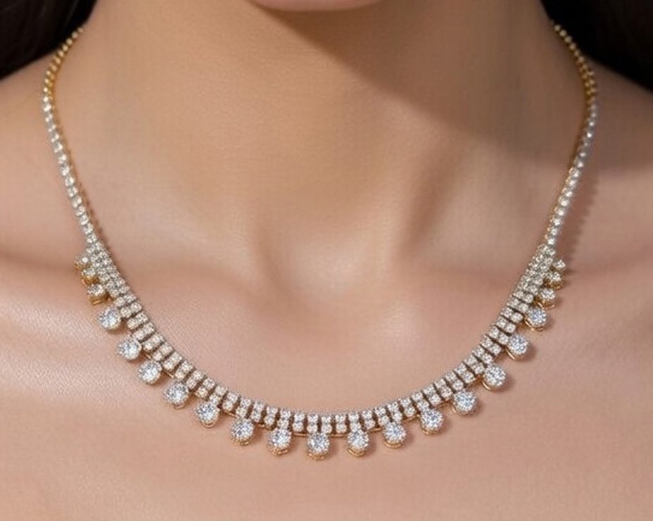 Altın Renkli Parlak Etnik Takı Seti - Görsel 5