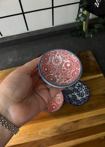 Renkli Bohem Desenli Mini 5 Parça Tabak Seti - Görsel 2