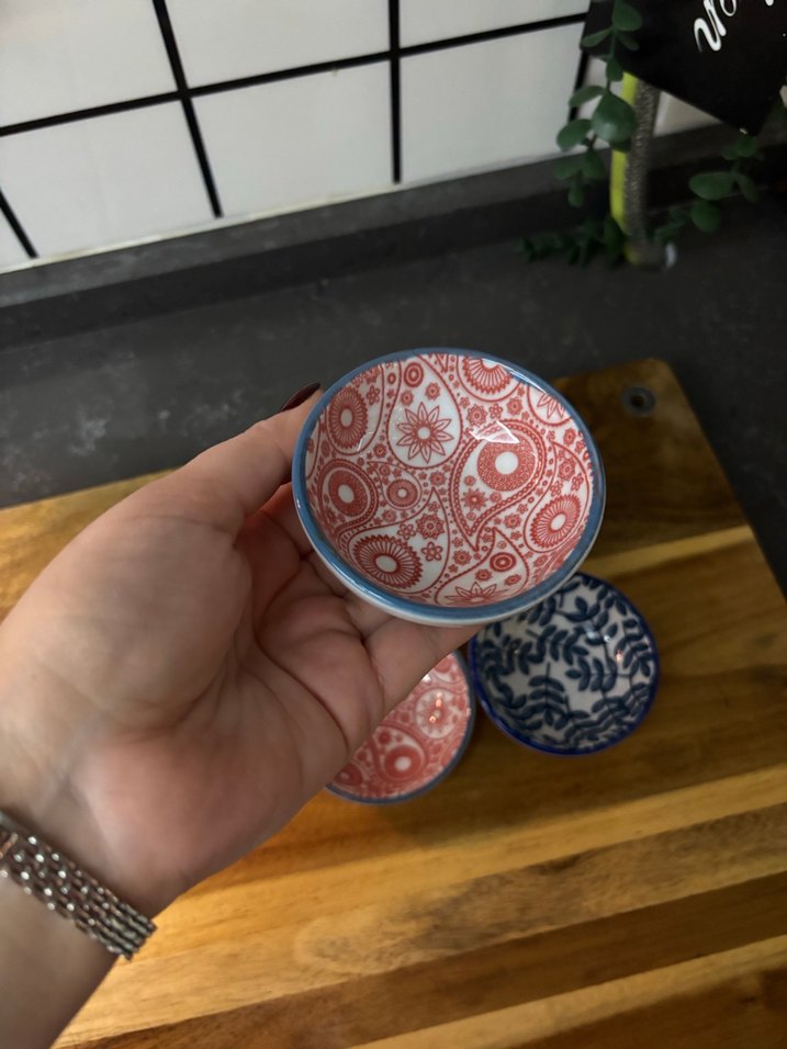 Renkli Bohem Desenli Mini 5 Parça Tabak Seti - Görsel 2