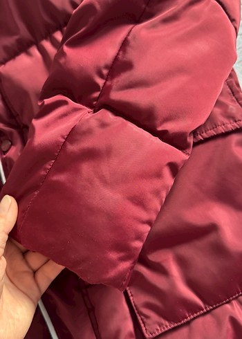 Us.polo Erkek çocuk Bordo Kapüşonlu Kışlık Mont - Görsel 3