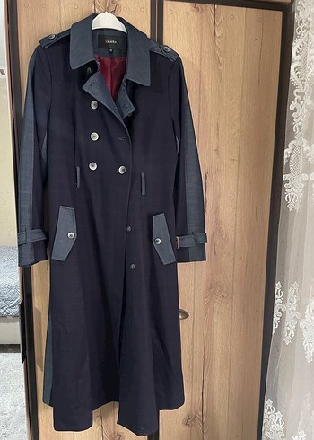 Kayra Marka Lacivert Kadın Trençkot  Şık & Klasik (44 Beden) - Görsel 2