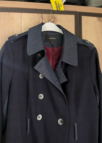 Kayra Marka Lacivert Kadın Trençkot  Şık & Klasik (44 Beden) - Görsel 3