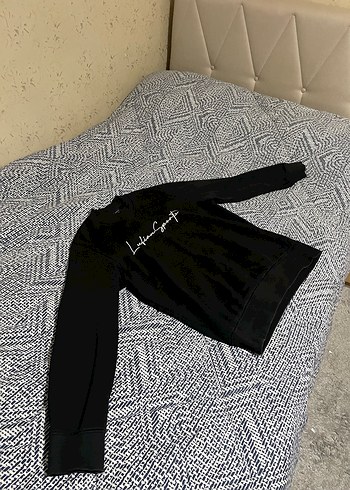 Erkek Siyah Baskılı Uzun Kollu Sweatshirt - Görsel 2